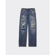 Evisu Jeans 7-Pocket Distressed Denim Blu