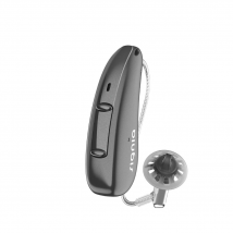 Signia Pure Charge&Go 3AX hearing aids Noir / Oreille gauche
