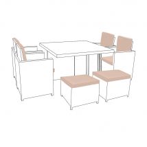 12-16 Piece Rattan Cushion Set