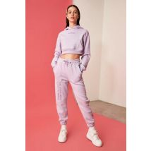 Women's Embroidered Lilac Tracksuit