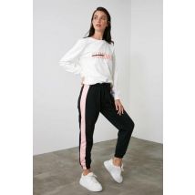 Women's Embroidered Knit Tracksuit