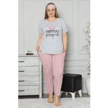 Women's Plus Size Short Sleeve Cotton Pajama Set
