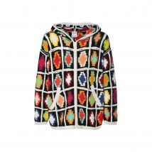 Marcelo Burlon Macrame Cross Hooded Cardigan