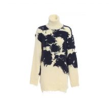 Off-White Wool And Silk Pullover
