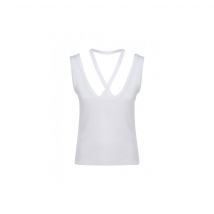 Mm6 Maison Margiela Ribbed Cotton Top