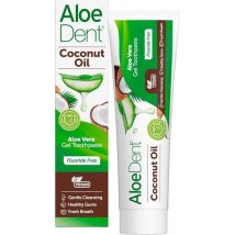 Aloe Dent Coconut Oil Aloe Vera Gel Toothpaste Fluoride Free - 100ml