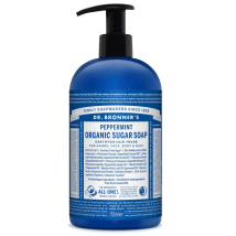 Dr Bronner Organic Peppermint Sugar Soap - 710ml