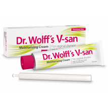 Dr. Wolff’s V‑san Moisturising Cream 50g – Hormone‑Free Vaginal Dryness Relief