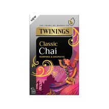 Twinings - Classic Chai Tea - 20 Envelopes - Sugar Free - Spiced Black Tea Blend - Warming and Aromatic - Traditional Indian Chai - Daily Tea