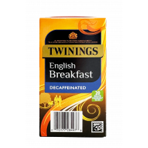 Twinings English Breakfast Tea - 20 Tea Bags - Caffeine Free - Well Rounded English Breakfast Black Tea - Biodegradable Tea Bag