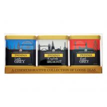 Twinings London Skyline Collection with Caddies - Black Tea - Tea Caddie 3 x 100g Loose Tea - Includes 3 Types of Tea - Celebrating London and British