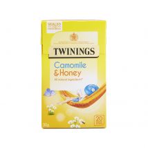 Twinings Fruit & Herbal Tea - Camomile, Honey & Vanilla Tea - 4 x 20 Teabags - Caffeine Free Tea - Sugar Free Tea Bags