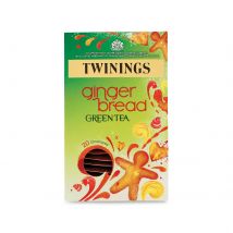 Twinings Green Tea - Gingerbread Green Tea - 20 Tea Bags - All Natural Flavours - Sugar Free Tea