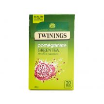 Twinings Green Tea - Pomegranate Green Tea - 20 Tea Bags - All Natural Flavours - Sugar Free Tea