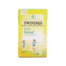 Twinings Fruit & Herbal Tea - Pure Fennel Tea - 4 x 20 Tea Bags - Caffeine Free Tea - Sugar Free Tea Bags