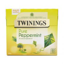 Twinings Fruit & Herbal Tea - Pure Peppermint Tea - 80 Tea Bags - Caffeine Free Tea - Sugar Free Tea Bags
