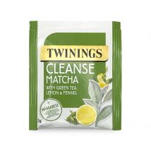 Twinings - Superblends Cleanse Matcha - Single Envelope - Sugar Free Tea - Green Tea Matcha Infusion - Detoxifying Herbal Blend - Wellness Tea