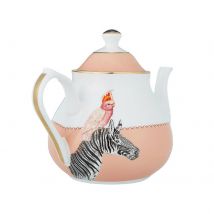 Yvonne Ellen Zebra & Parrot - Teapot - Quirky Afternoon Tea Teapot - Teaware - Tea Lover Gift