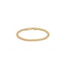 18K Curb Bracelet L