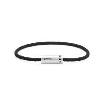 7g Brushed Sterling Silver Nato Cable Bracelet