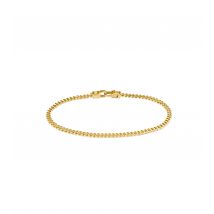 18K Gold Curb Bracelet M