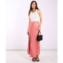 Pink Animal Satin Midi Skirt | Size: 12