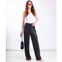 Black Jersey Sequin Trouser | Size: 18