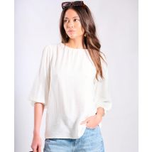 White Puff Sleeve Blouse | Size: 12