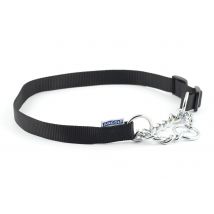 Ancol Nyl Chain Check Collar Black S5-9