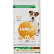 Iams Dog Adult Vitality Sml/Med Chicken - 12KG