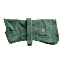 Danish Design Towelling Dog Robe Green - 50cm