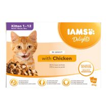 Iams Cat Delight Kitten Gravy 12x85g