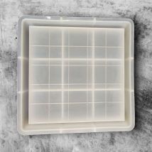 Big Square Checkered Mosaic Tray Silicone Mould