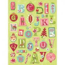 Peppermint Twist Ornament Alphabet
