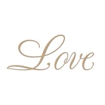 Copper plate Script Love Glimmer Plate