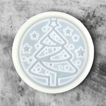 Christmas Tree Coaster Silicone Mould