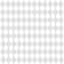 12x12 Diamonds Bazzill White