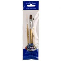 DecoArt Americana Glass Art Brush Set Basic