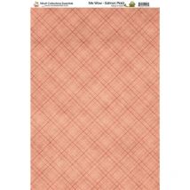 MW Salmon Plaid Paper A4Sold in Pack of 10 Sheets