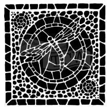 6x6 Stencil Winged Mosaic