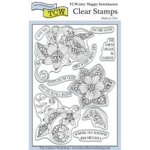 Happy Sentiments 4x6 Stamp Set