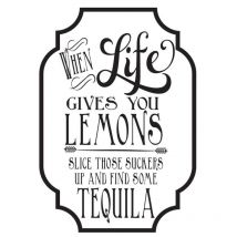 Wood Mounted Stamp Lol Lemons And Tequila