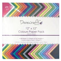 12X12 Paper Pack Col Value 48 Sheets