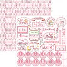 12"x12" Sheets x12 English Heart Girl