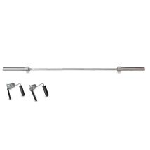 DKN 6ft Olympic Chrome Barbell Bar with Collars