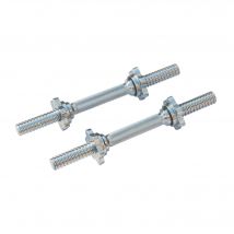 DKN Chromed Solid Dumbbell Bars - Pair
