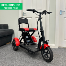 Refurbished - LUPIN - The Folding Mobility Scooter - Red/Black