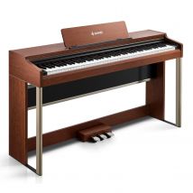 Donner DDP-200 PRO Digital Piano mit Touchscreen, Dunkelbraun / Klavier