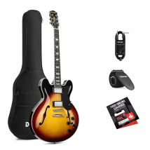 Donner DJP-1000 Jazz-E-Gitarre, DJP-1000B / Gitarre