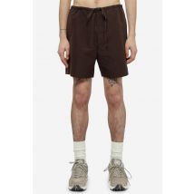 Shorts in lino marrone